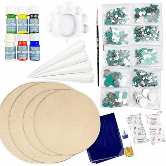 Khusha Creations Beginner-Friendly Lippan Art Kit