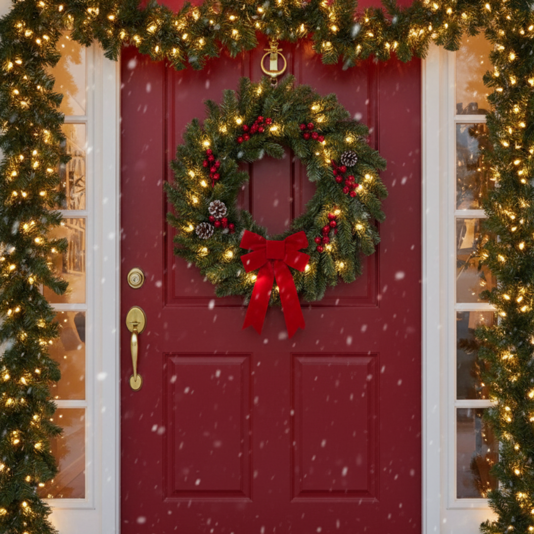 9 Feet Artificial Christmas Garland – Thick Green Pine Decoration for Home & Events