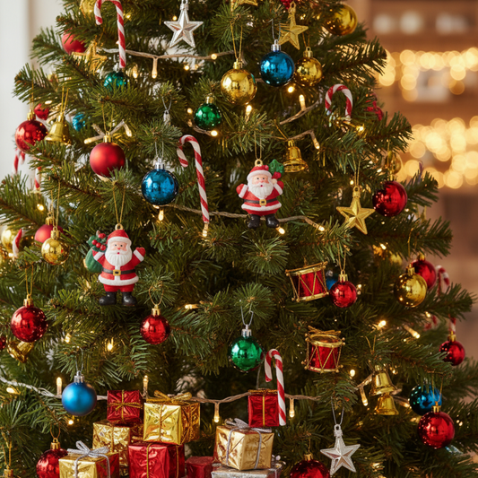 Premium Christmas Decoration Ornaments Set – Available in 50 / 70 / 100 Pieces